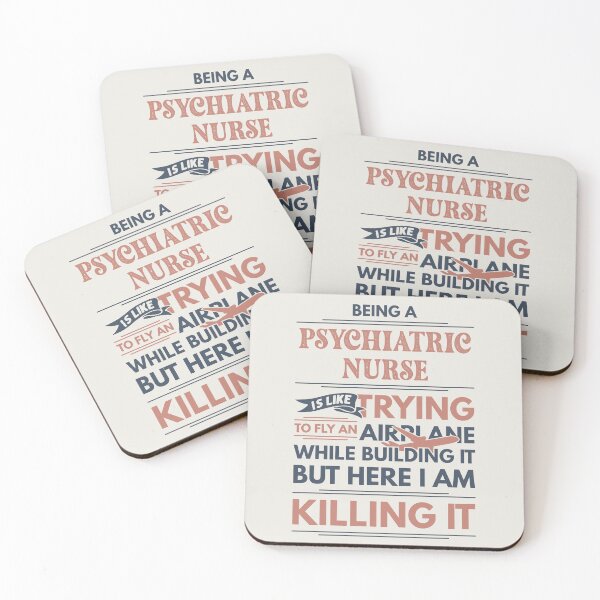 Item preview, Being A Psychiatric Nurse Is Like Trying To Fly An Airplane While Building It But Here I Am Killing It Funny Gift idea Psychiatric Nurse designed and sold by Mmmm3344.