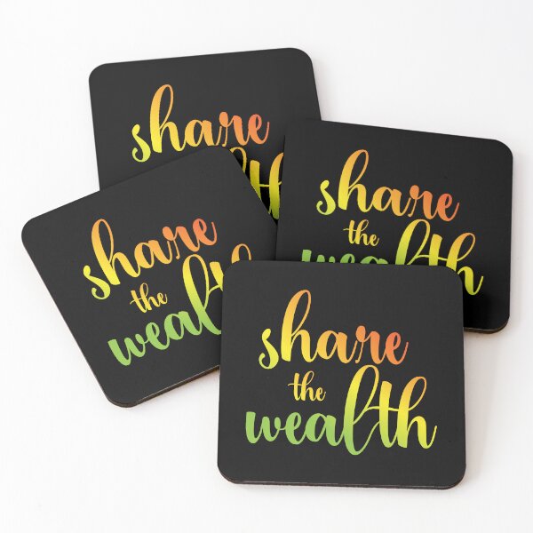 Aperçu de l'œuvre Partagez la richesse - citation inspirante - motivation créée et vendue par ALLURE-minimal.