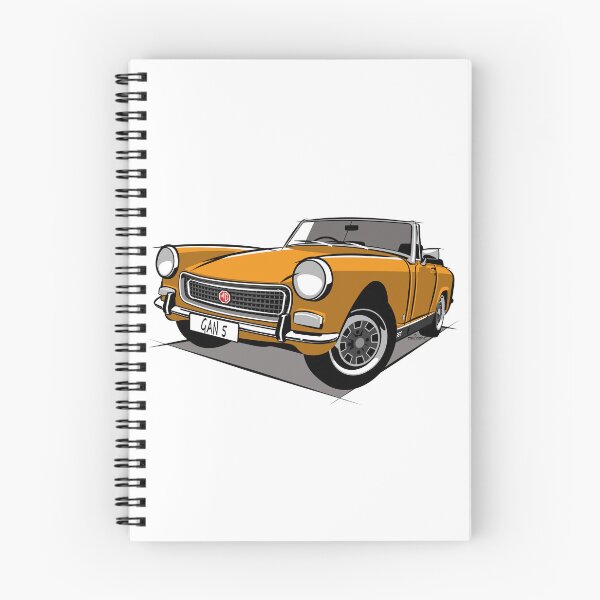 Item preview, MG Midget square wheel arch yellow designed and sold by car2oonz.