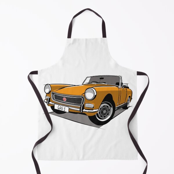 Item preview, MG Midget square wheel arch yellow designed and sold by car2oonz.