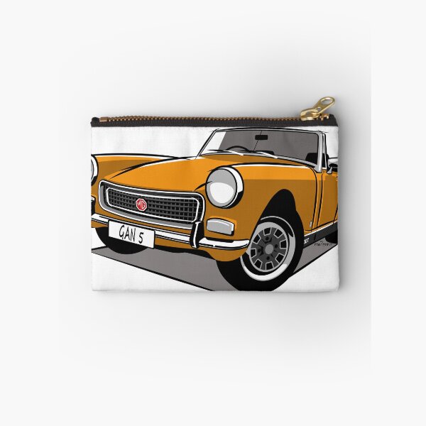 Item preview, MG Midget square wheel arch yellow designed and sold by car2oonz.