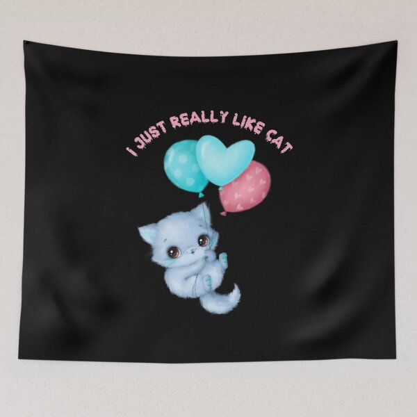 Item preview, I Just Really Like cat designed and sold by The Love Quill.