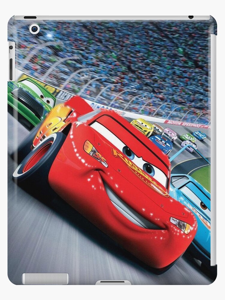 Funda y vinilo para iPad «Cartel de carrera Rayo McQueen» de lauriekleins | Redbubble
