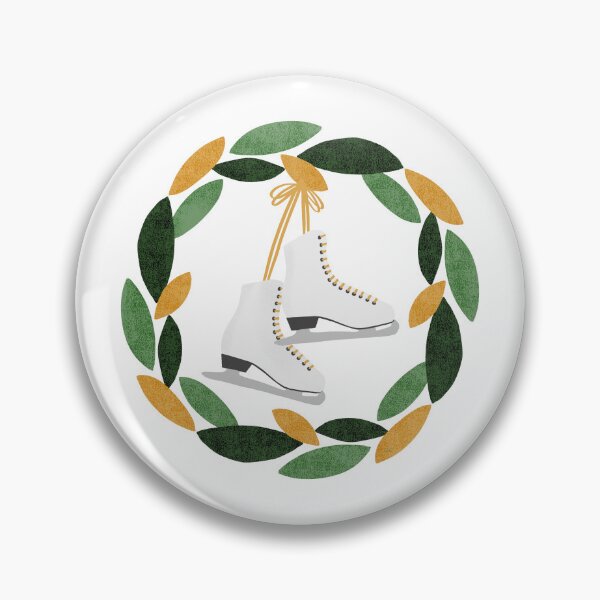 Item preview, Christmas Wreath with Ice Skates designed and sold by Shelley Winters.