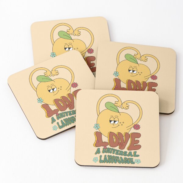 Item preview, Cute Groovy Fruit Pear Love A Universal Language designed and sold by bolimj.