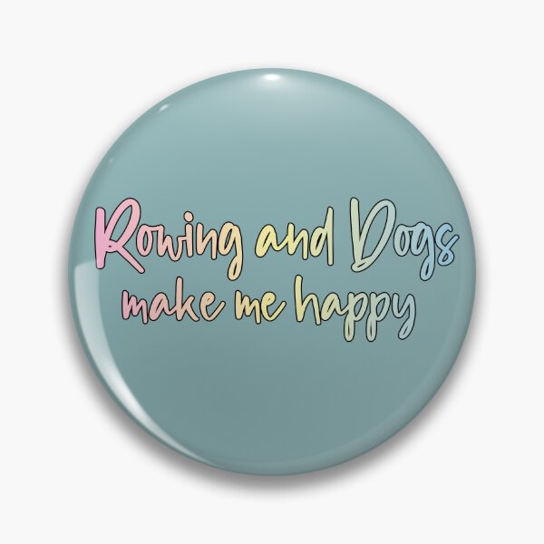 Item preview, rowing and dogs make me happy designed and sold by retro10.