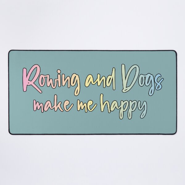Item preview, rowing and dogs make me happy designed and sold by retro10.