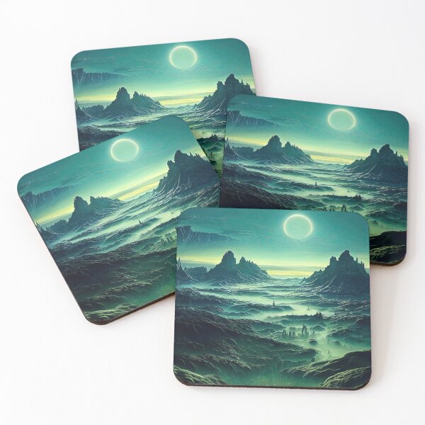 Item preview, Alien planet fantasy landscape designed and sold by mrlongfield.