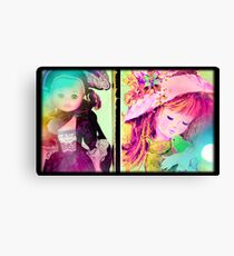 Vintage Doll Pop Wall Art Canvas Print