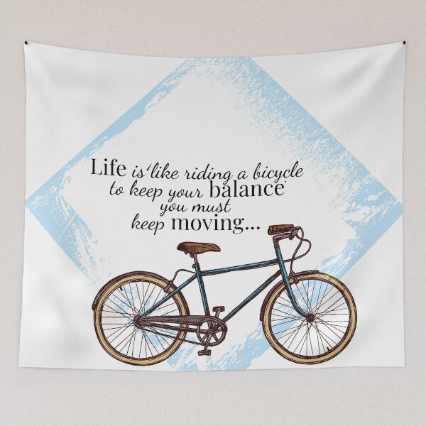 Item preview, Life is like riding a bicycle designed and sold by AmazingArtMandi.