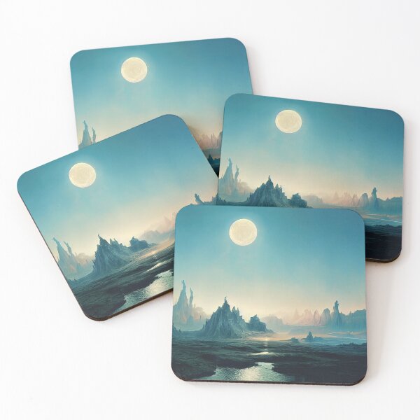 Item preview, Alien planet fantasy landscape designed and sold by mrlongfield.