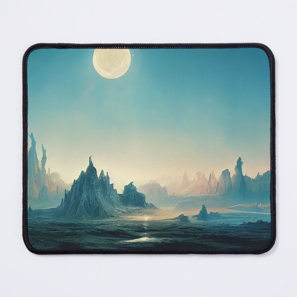 Item preview, Alien planet fantasy landscape designed and sold by mrlongfield.