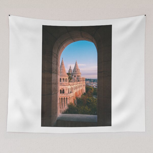 Item preview, Budapest, Hungary, Beautiful Palace Window Views designed and sold by newburyboutique.