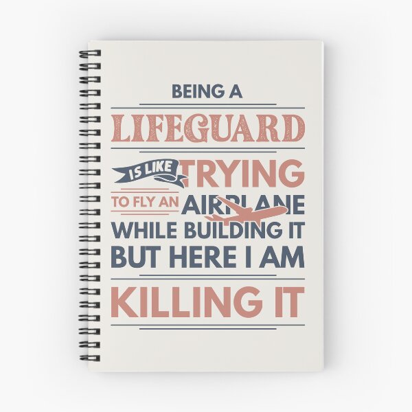 Item preview, Being A Lifeguard Is Like Trying To Fly An Airplane While Building It But Here I Am Killing It Funny Gift idea Lifeguard designed and sold by Mmmm3344.