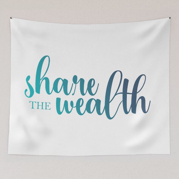 Item preview, Share the wealth - inspirational quote - motivation designed and sold by ALLURE-minimal.
