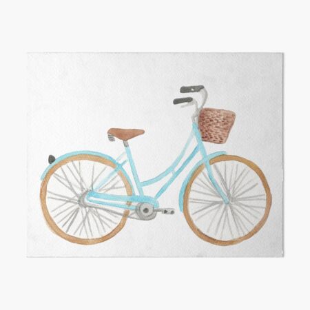 pastel blue bike with basket