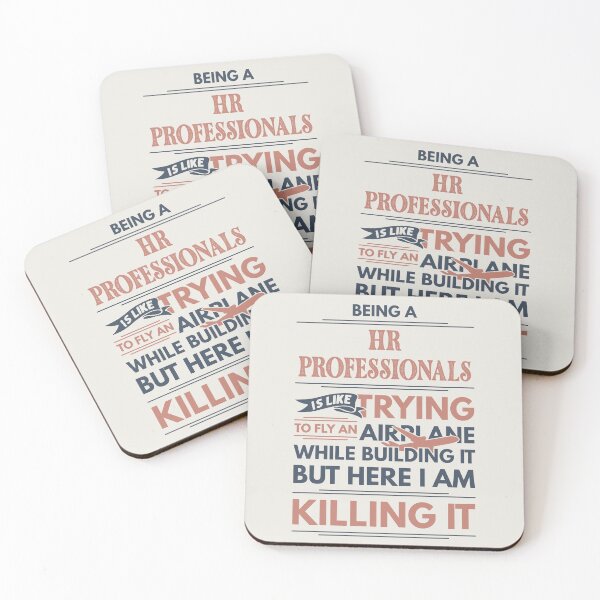 Item preview, Being A HR Professional Is Like Trying To Fly An Airplane While Building It But Here I Am Killing It Funny Gift idea HR Professional designed and sold by Mmmm3344.