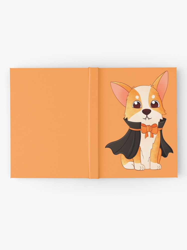 Alternate view of vampire corgi Hardcover Journal