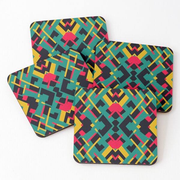 Item preview, Funky graphic design pattern in bold colors  designed and sold by XiB0.
