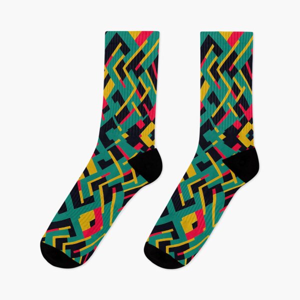 Item preview, Funky graphic design pattern in bold colors  designed and sold by XiB0.