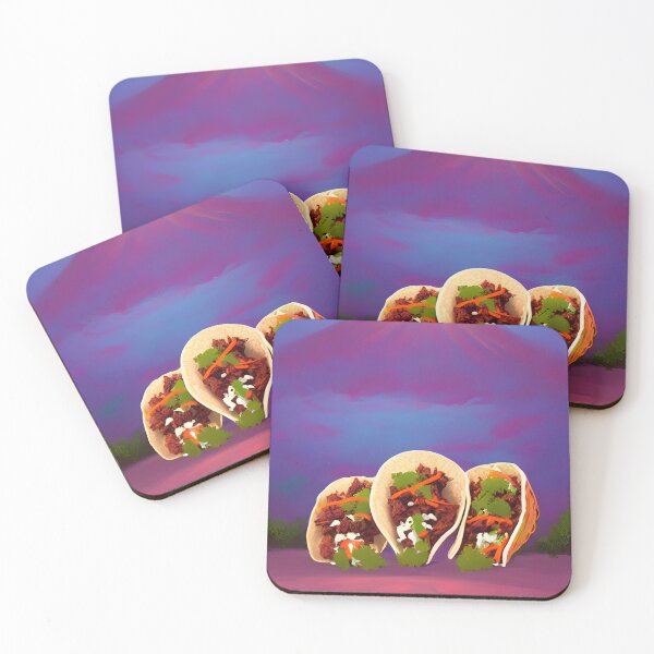 Item preview, Tacos with an exploding volcano in the background designed and sold by winterswinner.