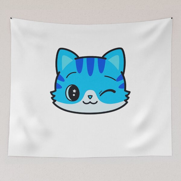 Item preview, Cute Blue Kitten Winks, Animals style designed and sold by Dven-Clothes.