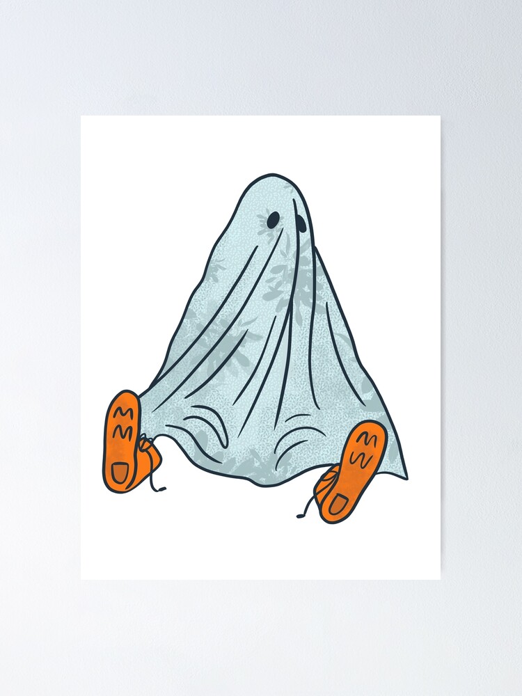"Ghost Trend Sheet Ghost Sticker" Poster for Sale by kateillustrates