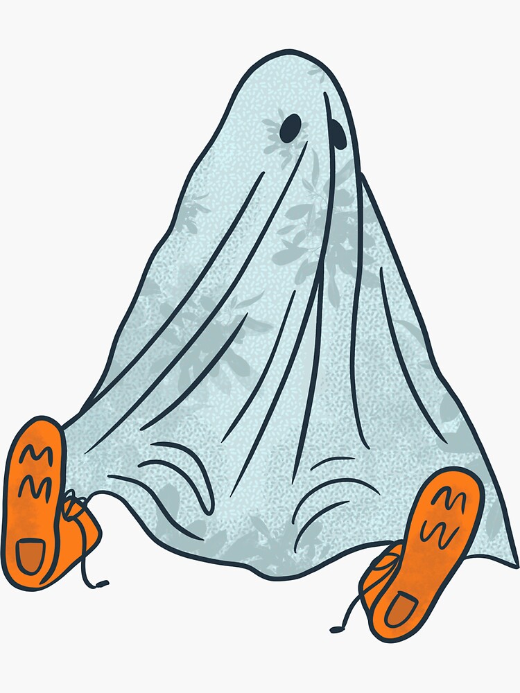 "Ghost Trend Sheet Ghost Sticker" Sticker for Sale by kateillustrates