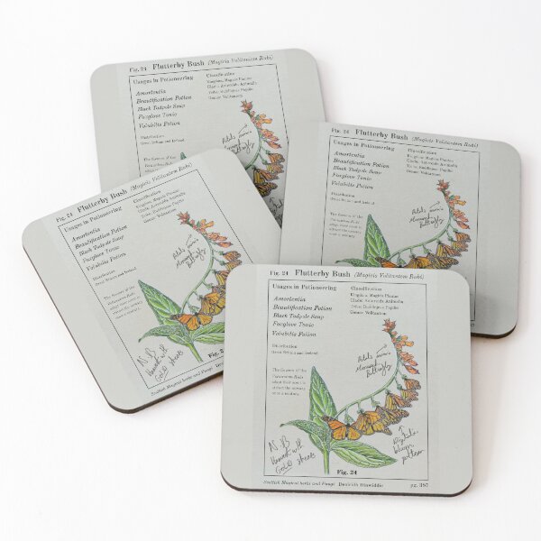 Item preview, Flutterby Bush Herbology Notes designed and sold by DrawBotanical.