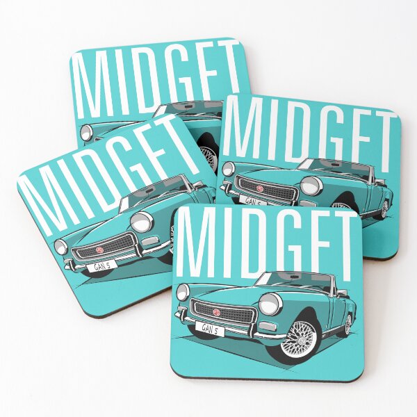 Item preview, MG Midget round wheel arch blaze aqua designed and sold by car2oonz.