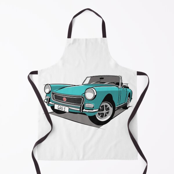 Item preview, MG Midget round wheel arch blaze aqua designed and sold by car2oonz.