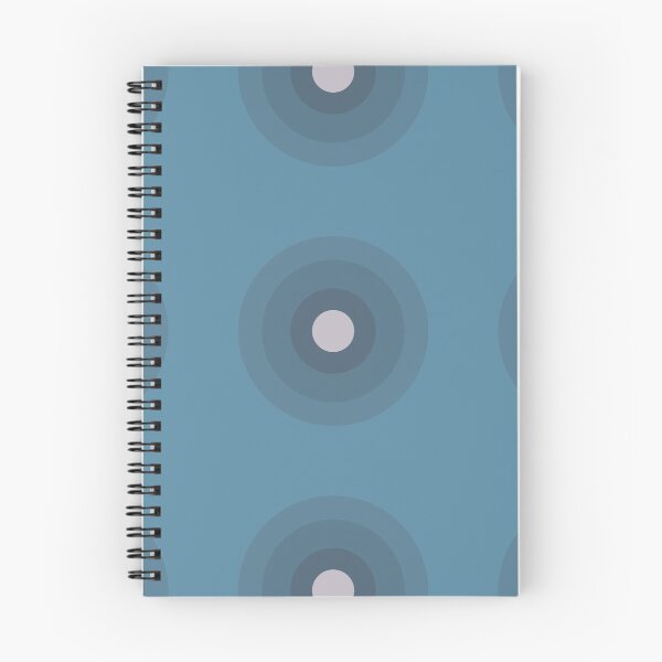 Item preview, Concentric Circles Abstract Geometric Art - Muted Blue designed and sold by Inspirationmotivation.