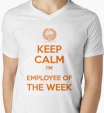 Keep calm, I'm employee of the week Men's V-Neck T-Shirt