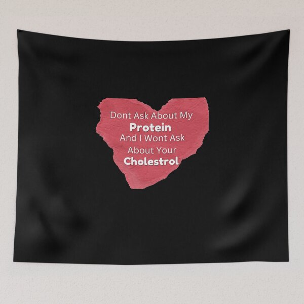 Item preview, Dont Ask About My Protein And I Wont Ask About Your Cholestrol / World Vegetarian Day - Funny and cute T-Shirts Quotes designed and sold by Designspot2020.