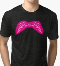 The Pink 'Stache Tri-blend T-Shirt
