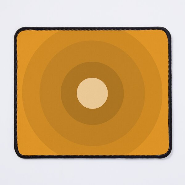 Item preview, Concentric Circles Abstract Geometric Art - Gold Yellow designed and sold by Inspirationmotivation.
