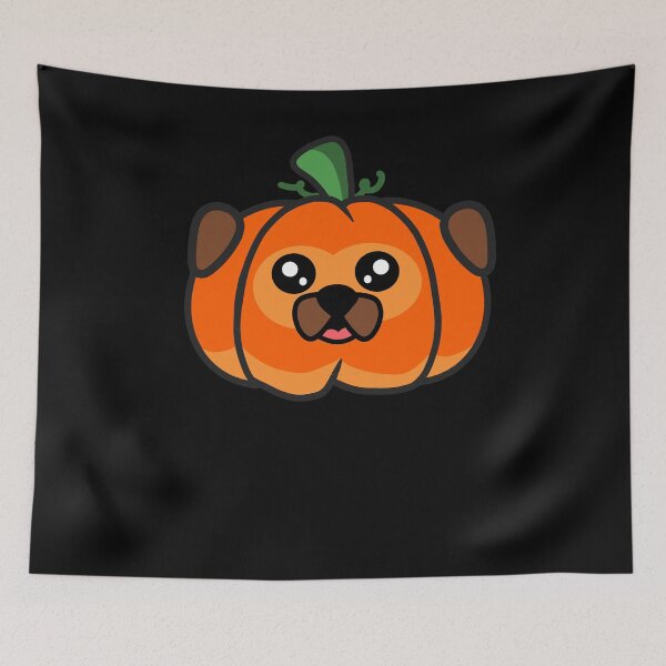 Item preview, Cute Kawaii Pugkin Pumpkin Pug designed and sold by eternallygifted.