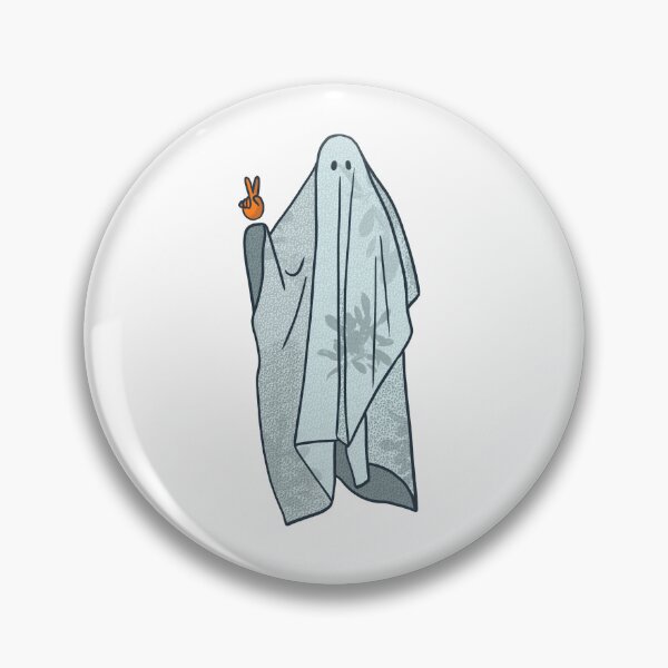Item preview, Ghost Trend Sheet Ghost Sticker Peace Sign designed and sold by kateillustrates.