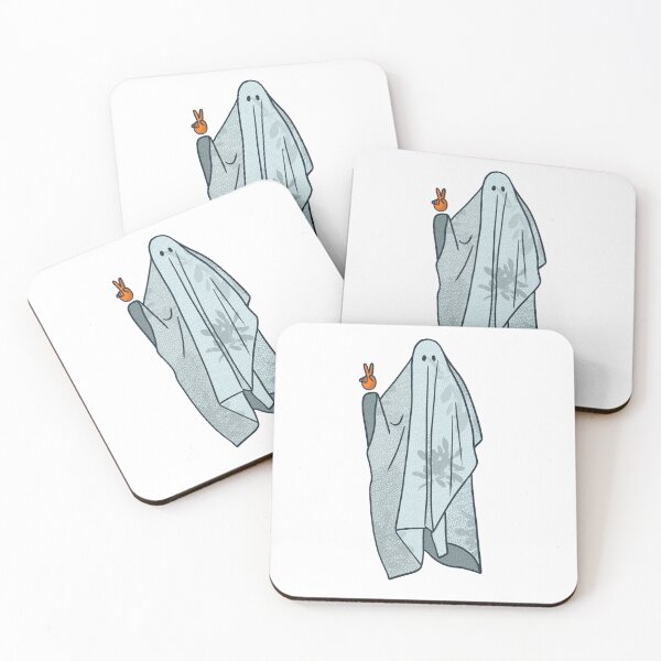 Item preview, Ghost Trend Sheet Ghost Sticker Peace Sign designed and sold by kateillustrates.