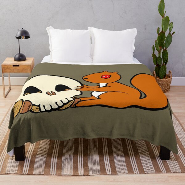 Item preview, squirrel with nuts and skull designed and sold by MiraNomegusta.