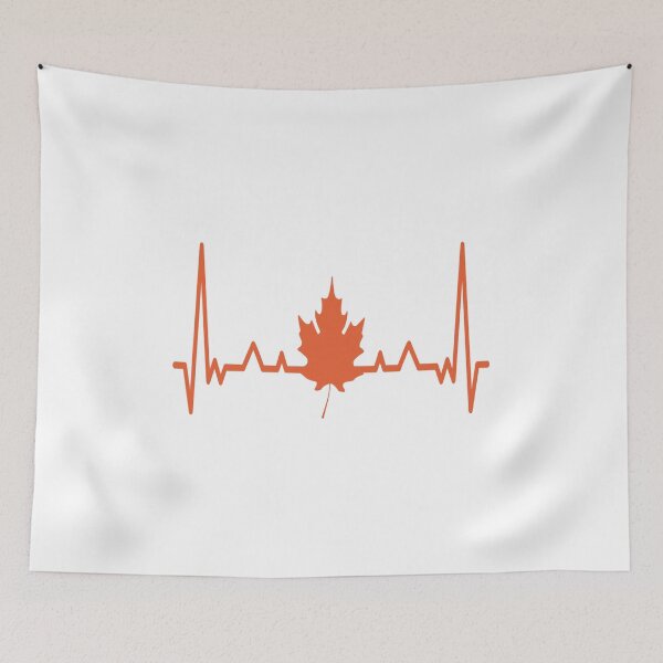 Item preview, Heart Beat Maple Leaf designed and sold by bennetthuskers.