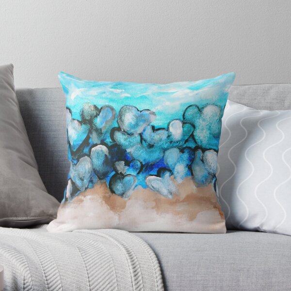 Beach Rocks Of The Cape Throw Pillow