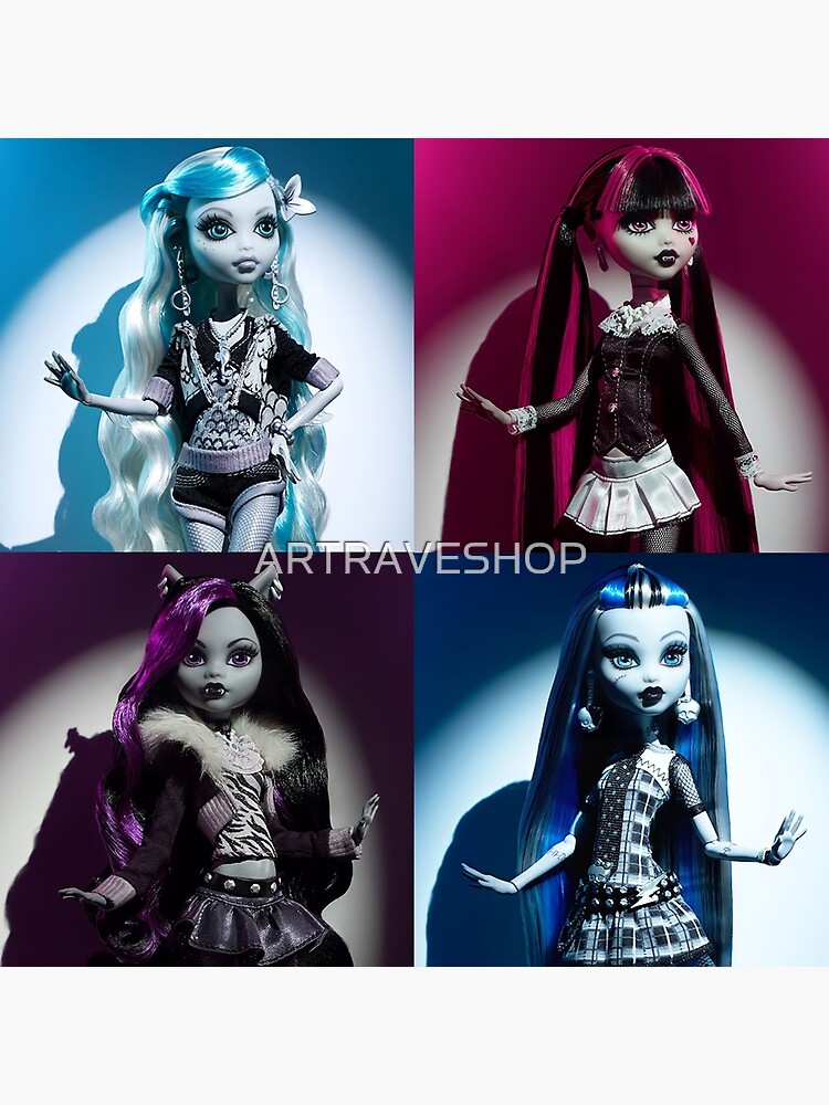 Monster High Reel Drama Draculaura Doll & Pet, Black & White Look, Mini &  Life-Sized Movie Posters 