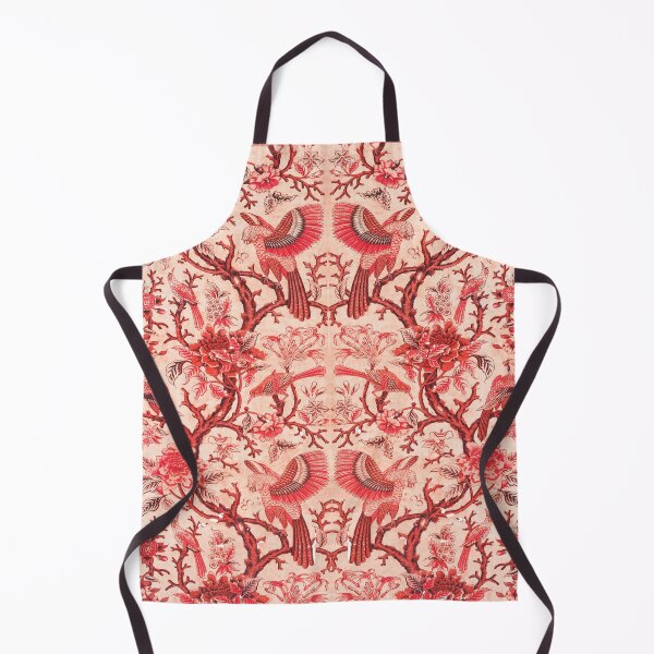 Item preview, BIRDS OF PREY, LEAVES AND FLOWERS Pink Red Floral designed and sold by BulganLumini.