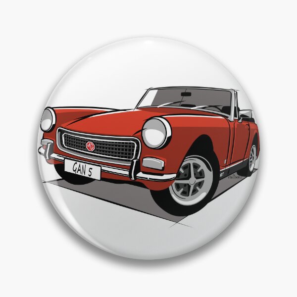 Item preview, CMG Midget round wheel arch blaze red designed and sold by car2oonz.