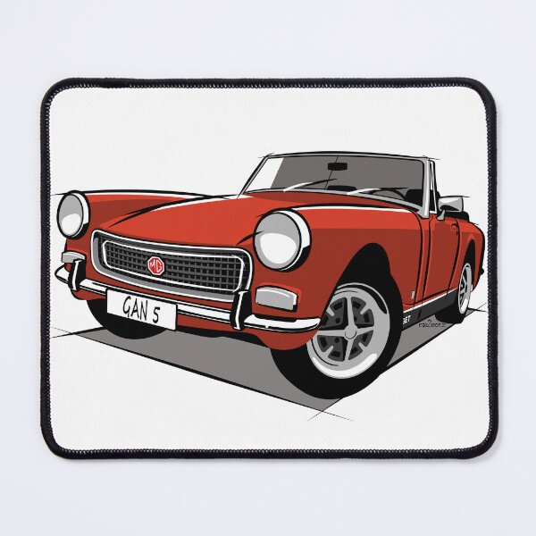 Item preview, CMG Midget round wheel arch blaze red designed and sold by car2oonz.