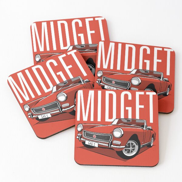 Item preview, CMG Midget round wheel arch blaze red designed and sold by car2oonz.