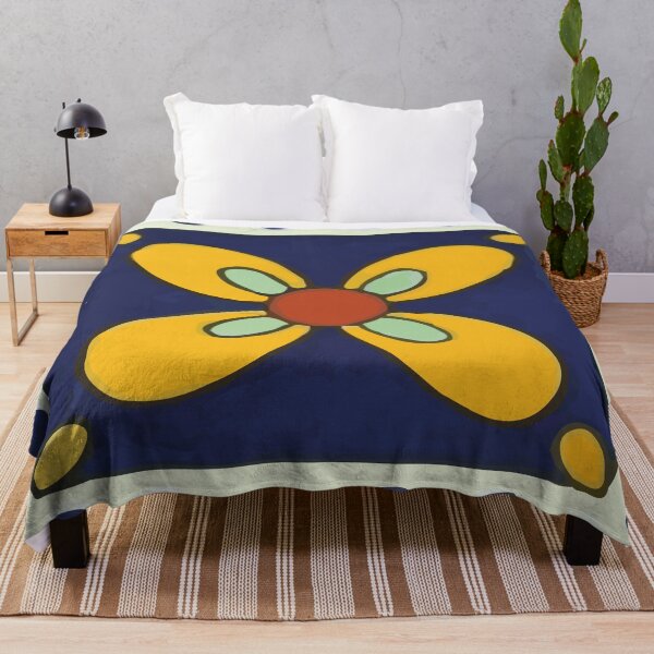 Item preview, Mexican abstract flower geometric design tile azulejo bold interior decoration designed and sold by T-Mex.
