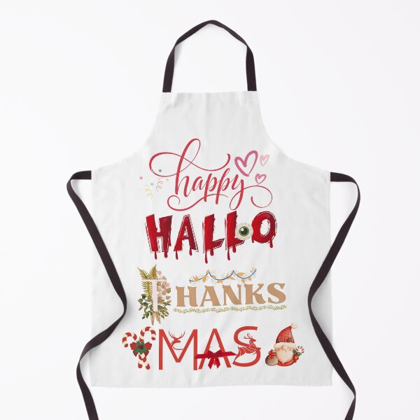 Item preview, Happy HalloThanksMas | Halloween Thanksgiving Christmas Wish designed and sold by LunaticArtWork.