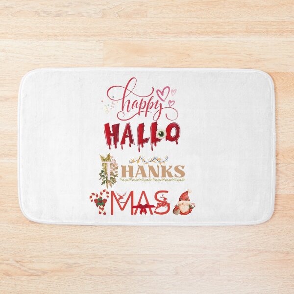 Item preview, Happy HalloThanksMas | Halloween Thanksgiving Christmas Wish designed and sold by LunaticArtWork.